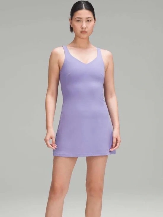 LULULEMON NWT ALIGN DRESS DARK LAVENDER PURPLE ACTIVE TENNIS GOLF - Picture 1 of 9